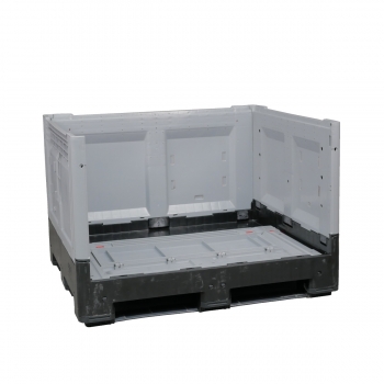 Faltbare Palettenbox - Palettenbehälter 1200 x 1000 mm (Seite geklappt)