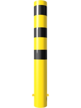 Poller (Typ PO1-20) 2000 mm hoch Ø 152 mm, gelb/schwarz