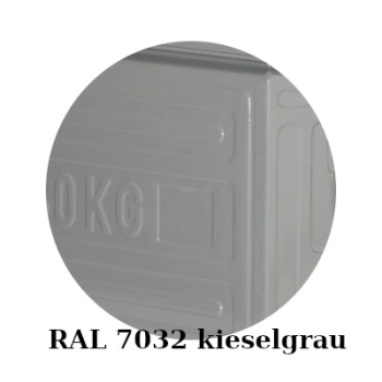 Metallkisten in RAL 7032 kieselgrau