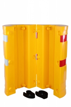 Rammschutz für 210 x 210 mm Säulen - Säulenschutz aus Kunststoff geöffnet