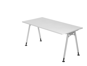 Schreibtisch in zeitgemäße Ästhetik 160 x 80 cm, weiß