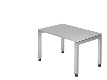Schreibtisch 120 x 80 cm Vierbeiner Typ J120, grau