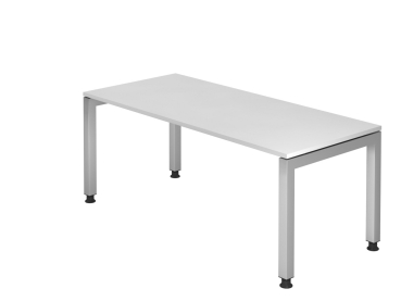 Schreibtisch 180 x 80 cm Vierbeiner Typ J180, weiß