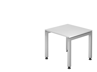 Schreibtisch 80 x 80 cm Vierbeiner Typ J80, weiß