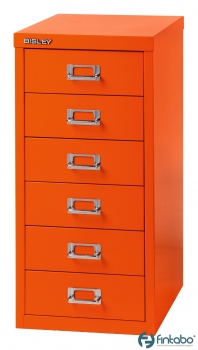 Büro-Schubladenschrank orange