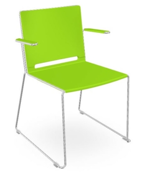 Seminarstühle mit Armlehnen (grün)