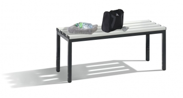 Sitzbank für Umkleideraum 1000 mm Modell Clark mit Kunststoffleisten