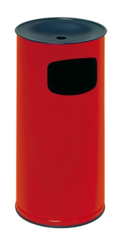 Standascher mit Abfallbehälter Inhalt ca. 44 l rot (RAL 3000)