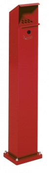 Standascher für den Außenbereich rot - Outdoor Standaschenbecher