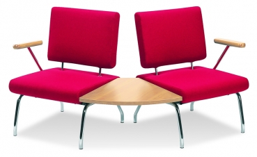 Möglichkeiten dieser Wartezimmer Sessel mit 60° Tischplattenverbindung