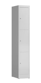 Wertfachschrank Typ LL101 mit 3 Fächern, signalweiß/signalweiß - RAL 9003/9003