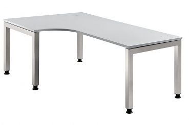 Büro Winkelschreibtisch mit grauer Tischplatte