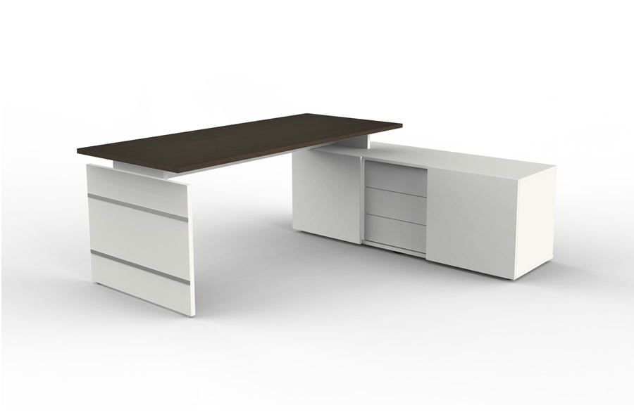 Großraumbüros mit Sideboardschrank Schreibtisch auch für