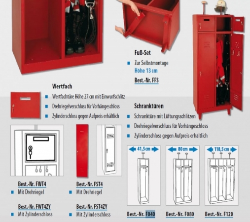 Feuerwehrschränke Skizze