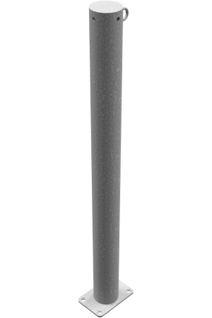 Stahl-Absperrpfosten Ø 76 mm für Dübelbefestigung, verzinkt