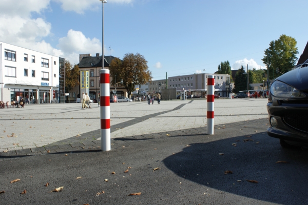 Absperrpfosten für sichere Bereiche