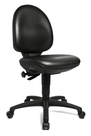 Arbeitsstuhl - Sitz- Rückenlehne mit Kunstlederbezug
