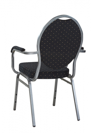 Bankettstühle mit Armlehne stapelbar Modell Wilhelm (Rückansicht)