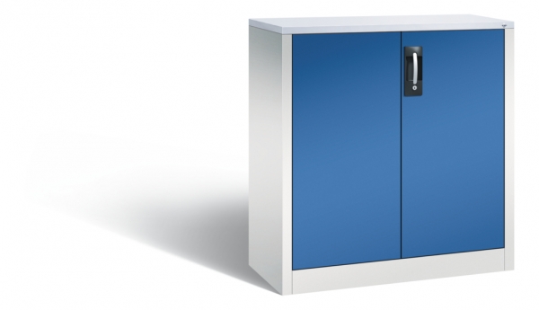 Beistellschrank - Büroschrank 1000x400x930mm (HxTxB) RON 2000 lichtgrau/enzianblau