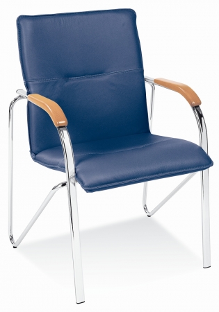 Moderne Besucherstühle - Konferenzstühle blau