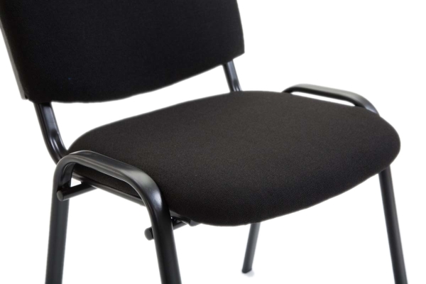 Besucherstühle & Konferenzstühle K2 schwarz, stapelbar, bis 120 kg belastbar