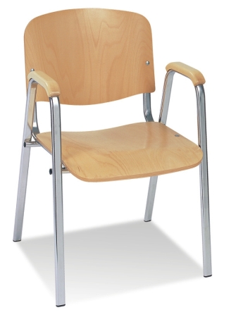 Besucherstühle mit Armlehnen stapelbar Modell Cillian H-AL