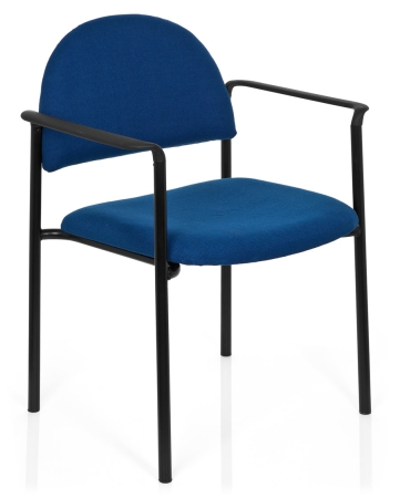 Besucherstühle blau mit Armlehne