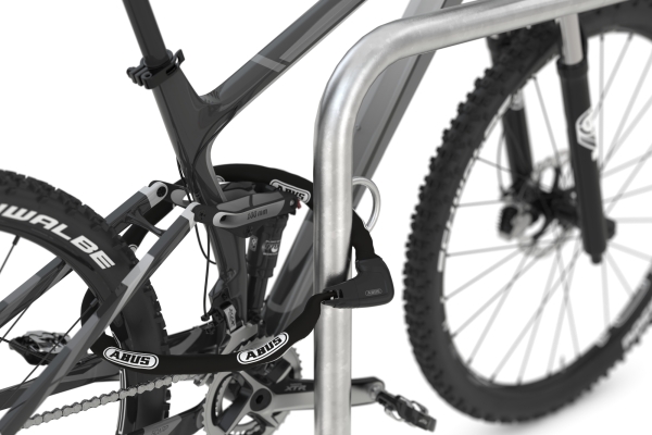 Bügel-Fahrradständer mit Öse zur Befestigung Typ BP100 zum Einbetonieren