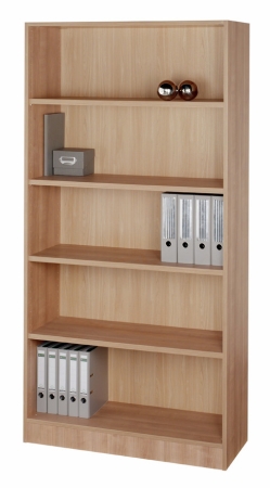 Offener Büroschrank mit Deko 100 x 40 x 200,4 cm, Typ S, nussbaum