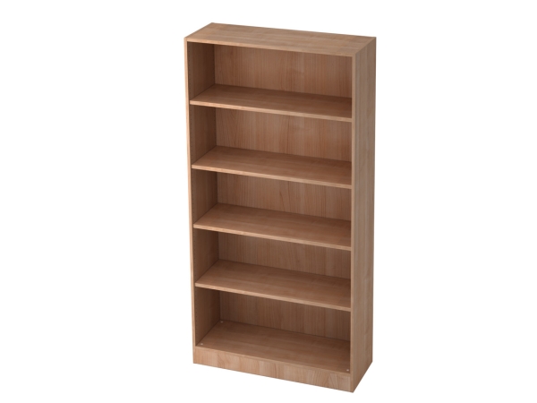 Offener Büroschrank mit 100 x 40 x 200,4 cm, Typ S, nussbaum