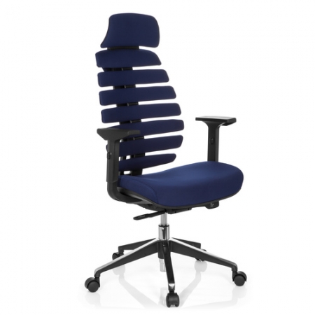 Moderne Design Bürostühle mit Kopfstütze blau