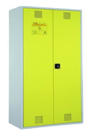 Chemikalienschrank CG 300 1200 x 500 x 1950 mm (B x T x H) mit gelben Türen