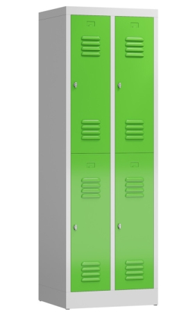 Doppelstockspind für vier Personen, lichtgrau/gelbgrün