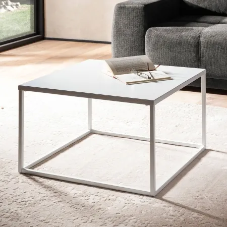 Couchtisch 60x60 cm Weiß – Industrial Design- jetzt Endecken!
