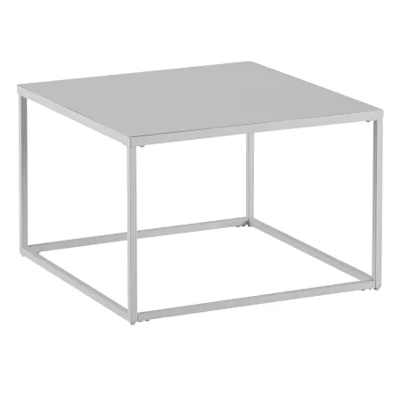 Couchtisch 60x60 cm – Weiß, Stahl, robust