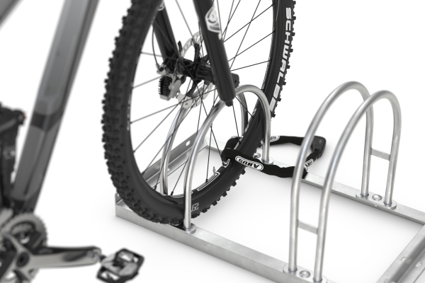Boden-Fahrradständer mit 12 sicheren Stellplätzen - Typ FS420-12