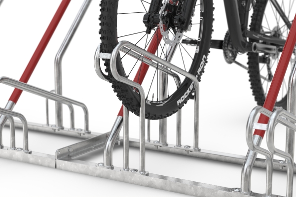 Zweiseitiger Fahrradparker für 12 Fahrräder Typ FS140-12