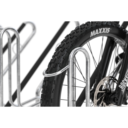 Fahrrad-Anlehnhständer 2 Plätze für bis zu 64 mm Reifenbreiten