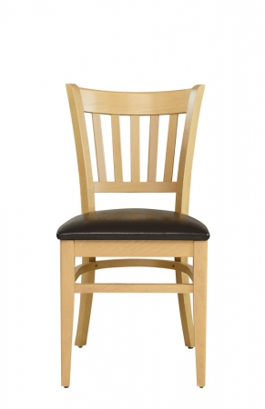Gastronomiestühle - Radik Holzstühle mit Sitzpolster buche natur/T-MG-14
