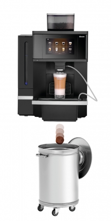 Kaffeevollautomat mit Tresterauswurfansichtin der Variante
