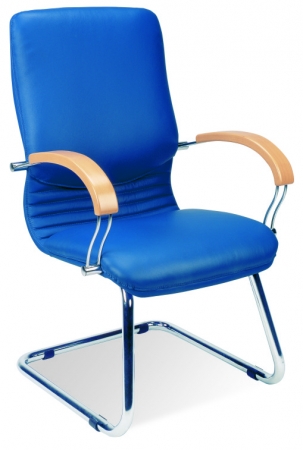Freischwinger blau (Konferenzstühle Big Ben)