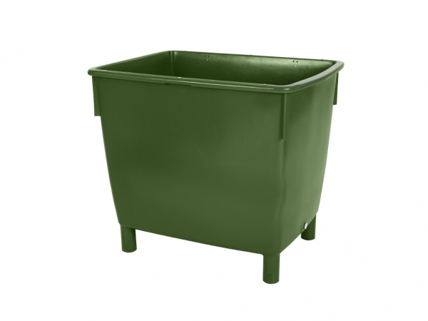 Kunststoffbehälter grün 400 Liter (mit Füße)