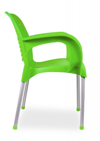 Grüne Kunststoffstühle für Innen- u. Außenbereiche