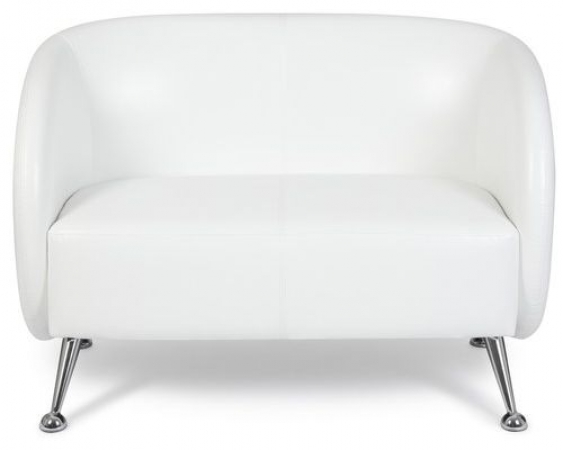 Lounge Sofa 2 Sitzer weiß
