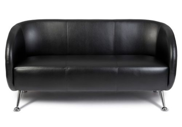 Lounge Sofa 3 Sitzer - Retro Stil Besuchersofa - Warteraum Sofa