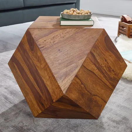 Design Couchtisch Sheesham 57x42,5x57 cm