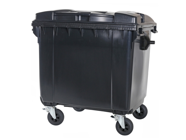 Müllcontainer 1100 Liter - Rollbarer Müllbehälter anthrazit