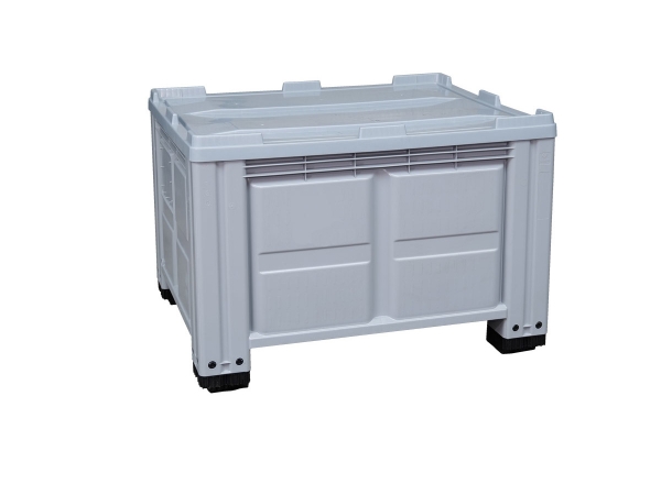 Palettenbox 1200 x 1000 mm (L x B) Palettenbehälter mit Deckel