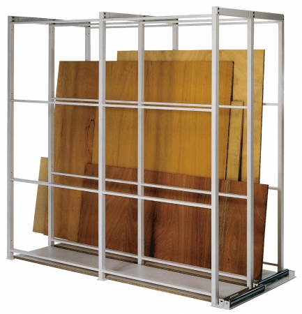 Anbau- Plattenregal - Vertikalregal für Span- u. Blechplatten (5 m)