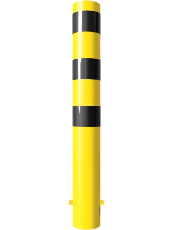 Poller aus Stahl (Typ PO1-15) 1500 mm hoch Ø 152 mm, Farbe: gelb/schwarz